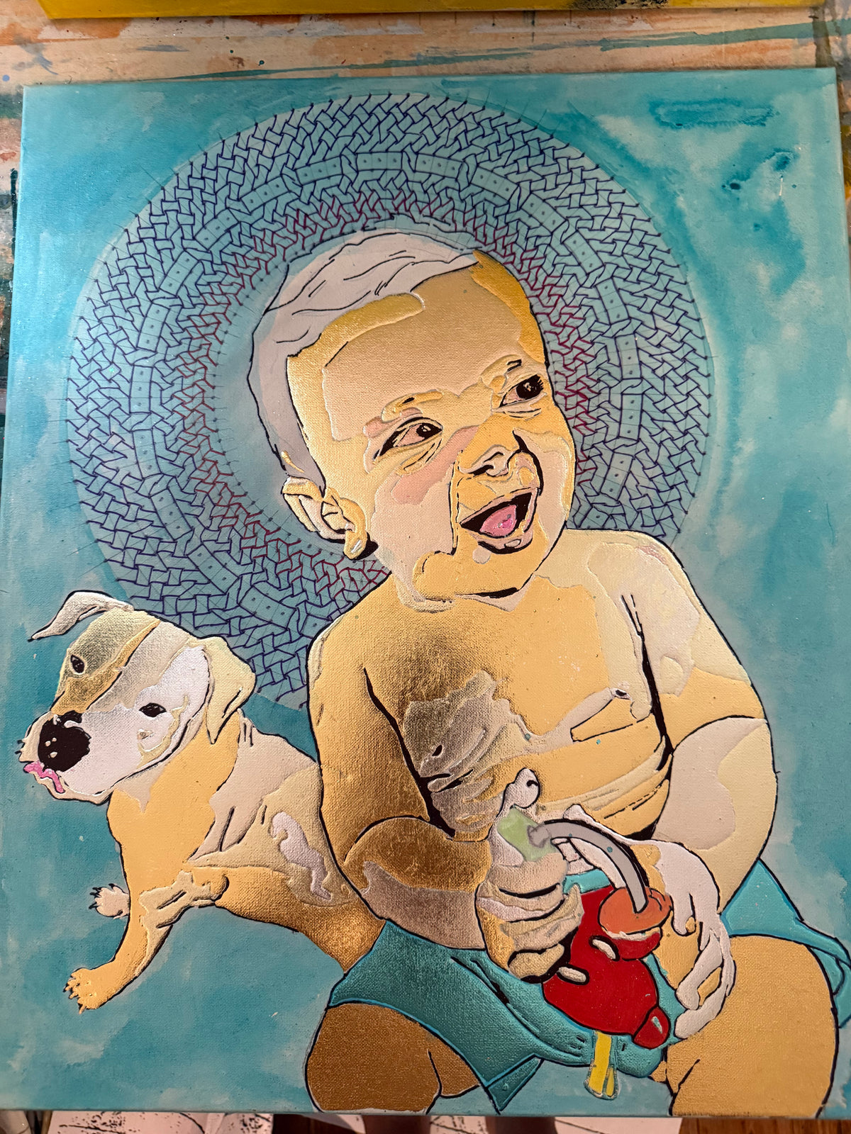 Custom Hand-Painted Portrait | Golden Art