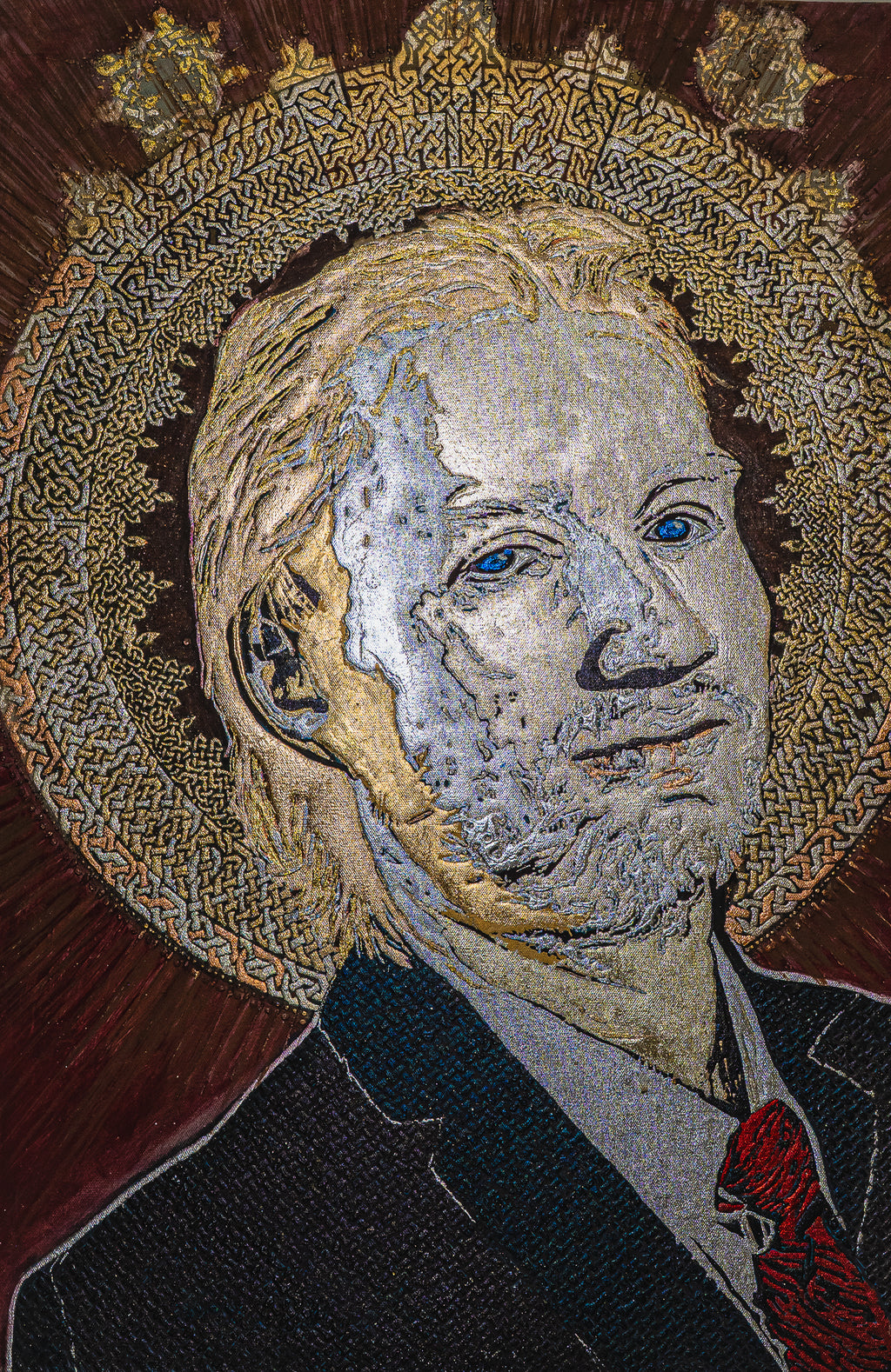 Custom Hand-Painted Portrait | Golden Art